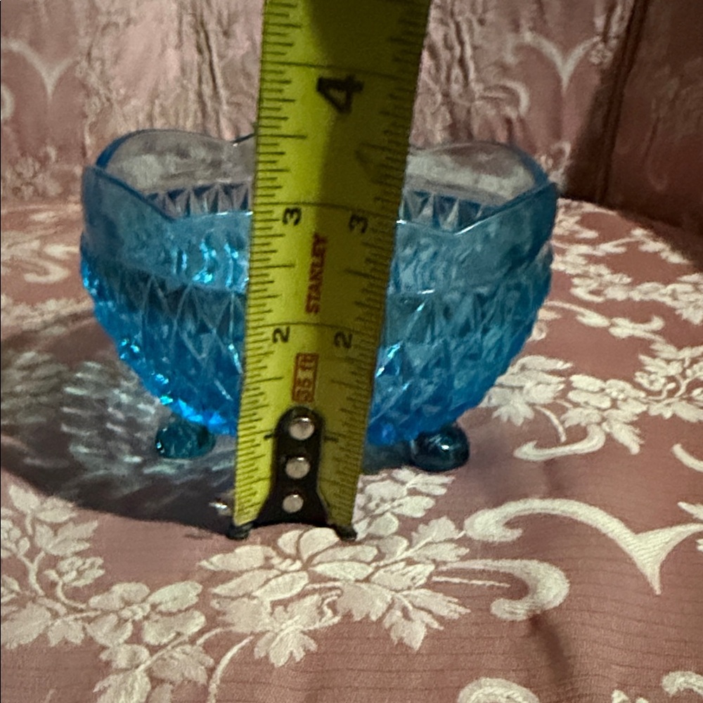 Vintage Blue Indiana glass candy dish - Picture 4 of 4